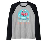 Il Nostro Gregge Rocks Cool Pink Bird Lover Maglia con Maniche Raglan