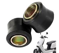 Il nostro mozzo per barra per scooter 2 pezzi, cuscino per ammortizzatori posteriori | Ammortizzatore posteriore Scooter in gomma Scooter ammortizzatore Cushion - 2x cespuglio ammortizzatori neri,