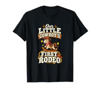 Il Nostro Piccolo Cowboy Primo Rodeo 1 ° Compleanno Maglietta