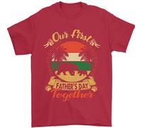 Il Nostro Primo Festa Del Papà Divertente Orsetto Leoncino Uomo T-Shirt 100%