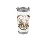 Il nostro primo Natale come Mr e Mrs 2026 Sposi Sposi Bicchiere termico in acciaio inox doppia parete