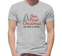 Il Nostro Primo Natale Come Mr E Signora - T-Shirt - Marito Donna Maritino