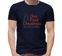 Il Nostro Primo Natale Come Mr E Signora - T-Shirt - Marito Donna Maritino