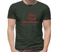 Il Nostro Primo Natale Come Mr E Signora - T-Shirt - Marito Donna Maritino