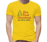 Il Nostro Primo Natale Come Mr E Signora - T-Shirt - Marito Donna Maritino