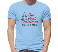 Il Nostro Primo Natale Come Mr E Signora - T-Shirt - Marito Donna Maritino