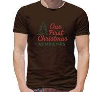 Il Nostro Primo Natale Come Mr E Signora - T-Shirt - Marito Donna Maritino
