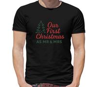 Il Nostro Primo Natale Come Mr E Signora - T-Shirt - Marito Donna Maritino
