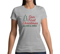 Il Nostro Primo Natale Come Mr E Signora - T-Shirt - Marito Moglie Marito Wifey