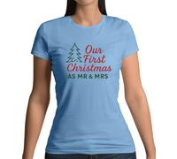 Il Nostro Primo Natale Come Mr E Signora - T-Shirt - Marito Moglie Marito Wifey