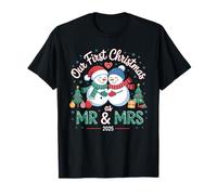 Il Nostro Primo Natale Come Mr & Mrs 2025 Coppia Pigiama Abbinato Maglietta