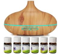 Il nostro Set di Diffusore Premium con Sei Oli Essenziali Bio Esclusivi - Diffusore 6 x 30 ml