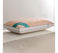 Il Nucleo del Cuscino Estivo Non collassa né Si deforma, Cuscino con Doppia Vertebra cervicale, Aiuto per Dormire, Coppia di Cuscini in Memory Foam (Argento 48 cm x 74 cm) (Confezione da 3)