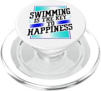 Il nuoto è la chiave della felicità Nuotatore della squadra di nuoto PopSockets PopGrip per MagSafe