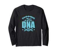 Il Nuoto è nel Mio Dna Nuotatore Maglia a Manica