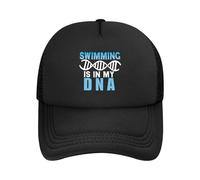 Il Nuoto Vintage e Classico è nel Mio Dna Swimmer Life Outfit Cappello da Camionista in Rete Unisex Raffreddamento Mesh-Back Snapback cap alla Moda Adjustbale Resistente e Confortevole