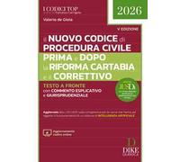 Il nuovo codice di procedura civile prima e dopo la Riforma Cartabia e il Correttivo 2026. Con aggiornamento codice online