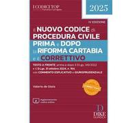 Il nuovo Codice di procedura civile prima e dopo la Riforma Cartabia e il Correttivo. Testo a fronte, prima e dopo il D.Lgs 149/2022 e il D.Lgs. 31 ottobre 2024, n. 164. Con commento esplicativo ...