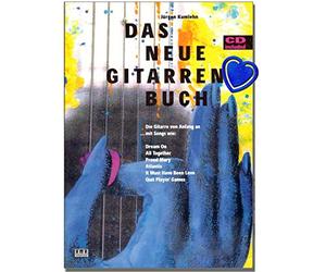 Il nuovo libro per chitarra - Scuola di Chitarra di Jürgen Kumlehn con CD - Standard per le Lezioni di chitarra con molla colorata ferma libretto.