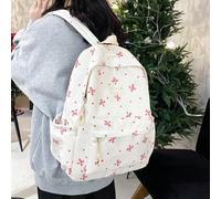 Il nuovo zaino versatile stile giapponese, dalla grande capacità, con stampa a fiocco, adatto per studenti per andare a scuola, seguire le lezioni, studio individuale e pendolarismo. È anche un ottimo