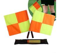 Il nylon ha fatto la progettazione a scacchi di alta visibilità dell'attrezzatura dell'arbitro di calcio, include 2 bandiere portatili