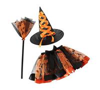 Il pacchetto di accessori da strega funzionale si trasforma in un Halloween con il nostro set di costumi per donne di tutte le età abbigliamento unico