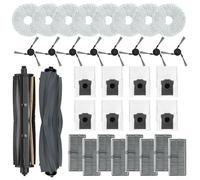 Il pacchetto di accessori per aspirapolvere Mova E40 Ultra include spazzola principale, 8 spazzole laterali, 8 filtri HEPA, 8 sacchetti per la polvere, 8 panni per mocio e spazzola a rullo di