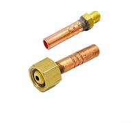Il pacchetto di componenti di connessione del saldatore TIG presenta due raccordi in ottone per il modello QQ150; le misure sono (diametro 8 mm/1 dado da 5 mm)