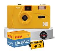 Il pacchetto di fotocamere a pellicola riutilizzabile include fotocamera Kodak M35 da 35 mm, pellicola Kodak da 35 mm, 36 esposizioni e scheda Clikoze Tips (giallo)