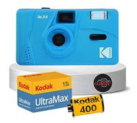 Il pacchetto di fotocamere a pellicola riutilizzabile include fotocamera Kodak M35 da 35 mm, pellicola Kodak da 35 mm, 36 esposizioni e scheda Clikoze Tips (blu)