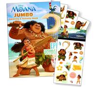 Il pacchetto di libri da colorare Disney Moana per bambini con adesivi include un libro da colorare con adesivi di Moana e altro ancora.