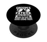 Il padre dello sposo ora sai da dove ottiene il suo bell'aspetto PopSockets PopGrip Adesivo
