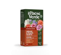 Il Paese Verde Gerani E Piante Fiorite 1kg - Concime Per Gerani Granulare Per Fioriture Abbondanti E Prolungate. Concime Per Piante Fiorite Come Gelsomino, Glicine, Petunie.