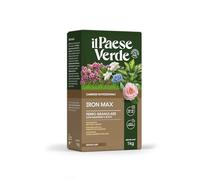 Il Paese Verde Iron Max, 1kg | Solfato Di Ferro Granulare Antimuschio Per Prato E Rinverdente Per Piante Con Azione Acidificante Terreno, Concime Prato