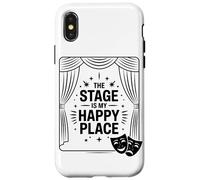 Il Palcoscenico È Il Mio Posto Felice Appassionato Di Teatro Custodia per iPhone X/XS