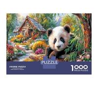 Il panda grande 1000 Pezzi Puzzle in Cartone Premium Per Una Sfida Di Gioco Educativo Stimolante Foresta magica panda ideale Per Decorazioni Murali 70x50cm/1000pcs