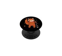 Il panda minore gioca a Golf Bear Cat PopSockets PopGrip Adesivo