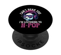 Il panda pop di Hong Kong non può sentirti, sto ascoltando H-Pop PopSockets PopGrip Adesivo