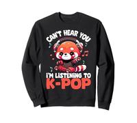 Il panda rosso pop coreano non può sentirti, sto ascoltando K-Pop Felpa