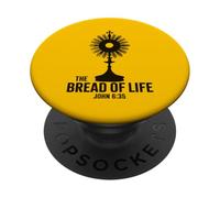 Il Pane della Vita Giovanni 6:35 Eucaristia Adorazione Ostensorio PopSockets PopGrip Adesivo