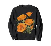 Il papavero della California Orange Wildflower Felpa