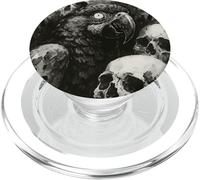 Il pappagallo vuole un Halloween satanico con orrore gotico PopSockets PopGrip per MagSafe