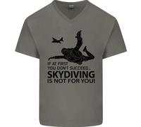 Il Paracadutismo Non È Per Te Maglietta In Cotone A V Collo Per Uomo