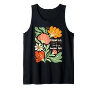 Il Paradiso è in Cima alla mia Lista dei Desideri, Stile Boho Floreale retrò Canotta