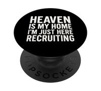 Il paradiso è la mia casa Sono solo qui a reclutare Gesù Cristiano PopSockets PopGrip Adesivo
