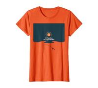 Il Paradiso Ë Un Lago All'Alba - Arte per Pescatori Maglietta, Donna, Arancio, XS