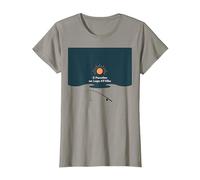 Il Paradiso Ë Un Lago All'Alba - Arte per Pescatori Maglietta, Donna, Ardesia, XXL