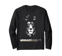 Il Parco Nazionale del Serengeti e Il Crater Lion Minimalistic Maglia a Manica