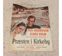 Il parroco di Kirchfeld Ulla Jacobsson Claus Holm 1955 Danish Movie Program
