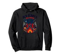 Il Partner di Old Glory Grill Felpa con Cappuccio, Unisex per Adulti, Nero, M